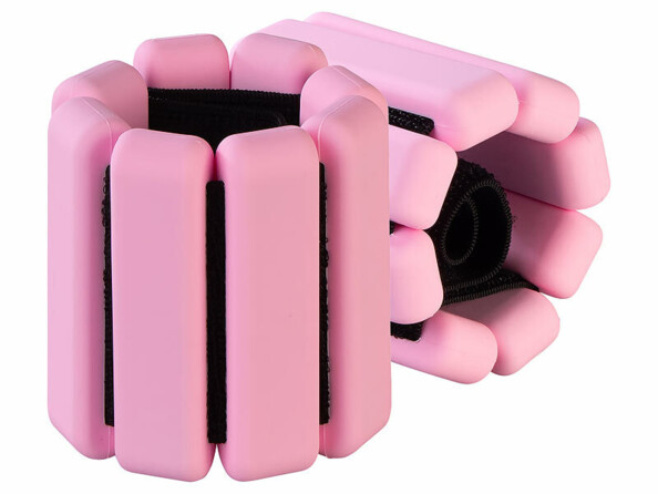 2 poids rose pour poignets et chevilles 0,5 kg