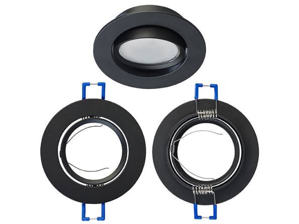 3 cadres encastrables pour ampoule gu 5.3 MR16