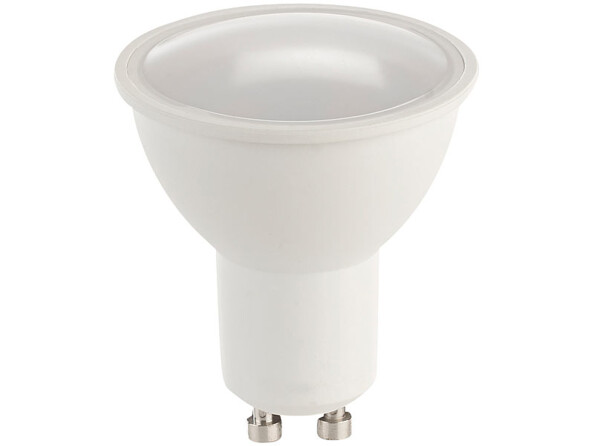 Ampoule LED éteinte coloris blanc avec culot pour douille GU10