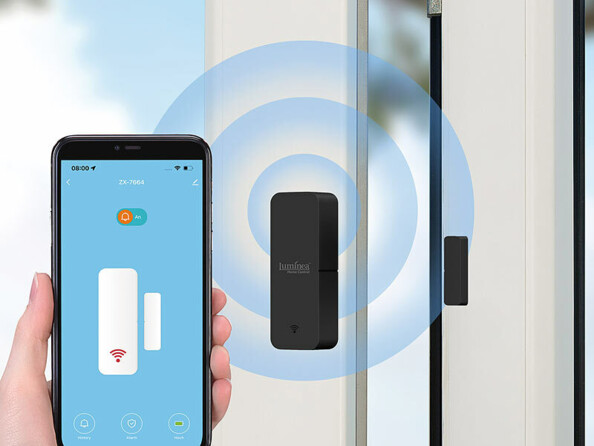 détecteur de porte / fenêtre connecté noir