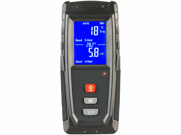 Appareil de mesure EMF rechargeable avec écran LCD