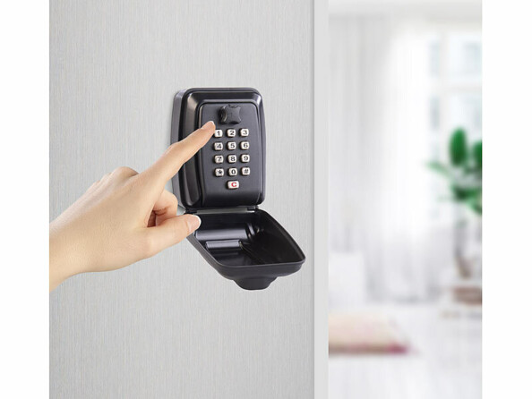 Boîte à clés extérieure murale avec code