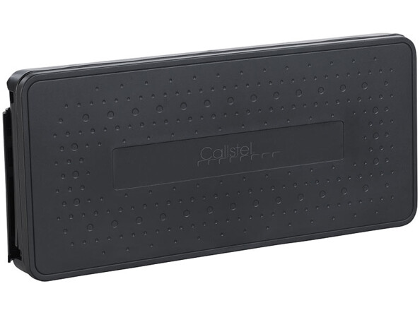 Boîte de rangement pliable pour multiprise coloris noir vue pliée