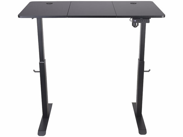 Bureau assis/debout électrique avec roulettes - coloris noir