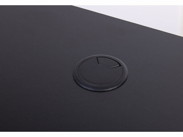 Bureau assis/debout électrique avec roulettes - coloris noir