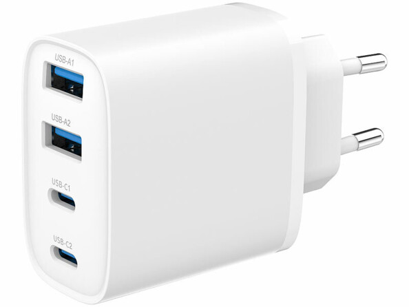 Chargeur secteur GaN USB 4 ports USB-A / USB-C Power Delivery 40 W