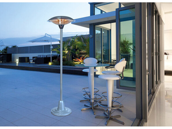 Mise en situation chauffage électrique d'extérieur OSH-3000 Semptec.