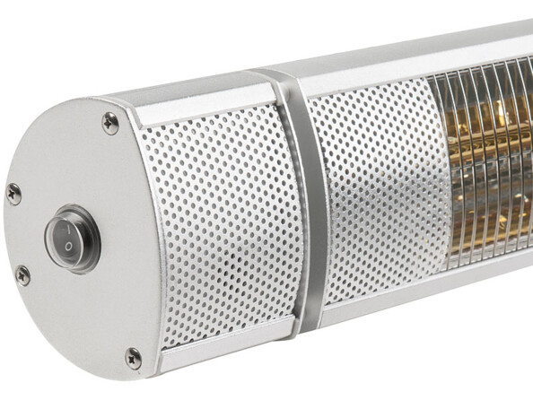 Chauffage radiant d'extérieur 3000 W à infrarouge, IRW-3100, Argenté