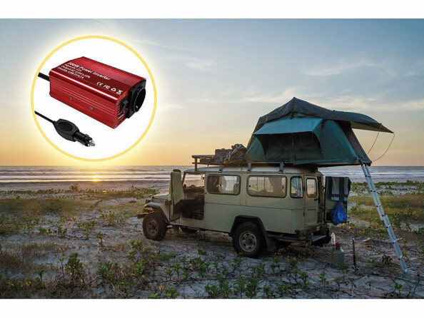 Convertisseur 12V vers 230V - 300 W sur véhicule de baroudeur