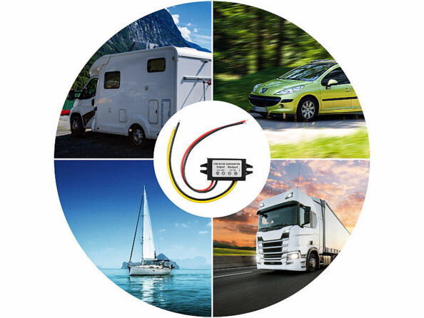 Convertisseur DC/DC 8 à 32V vers 5 V câbles nus