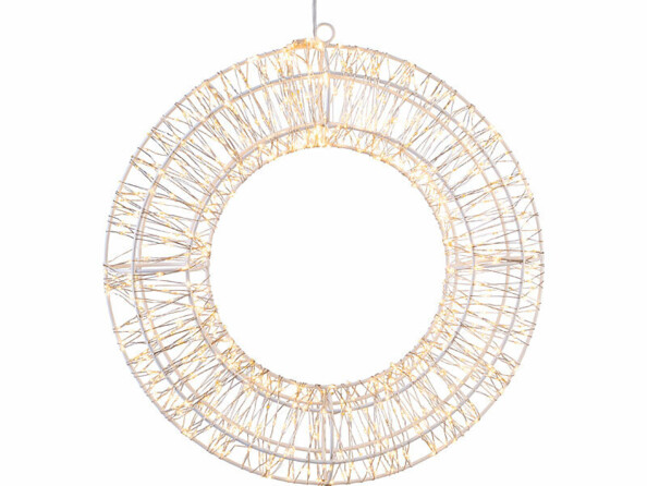 Couronne 960 LED scintillantes blanc chaud Ø 38 cm