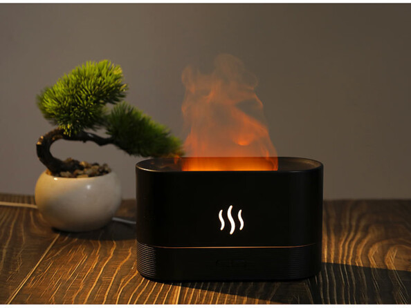 Diffuseur de parfum & humidificateur d'air avec effet flamme