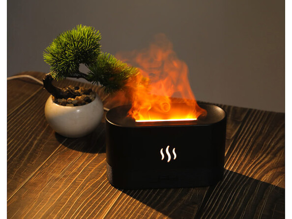 Diffuseur de parfum & humidificateur d'air avec effet flamme