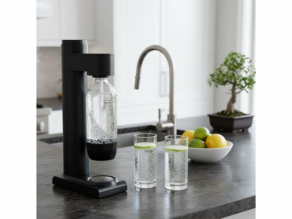 mise en situation dans une cuisine du Gazéificateur d'eau WS-305.soda