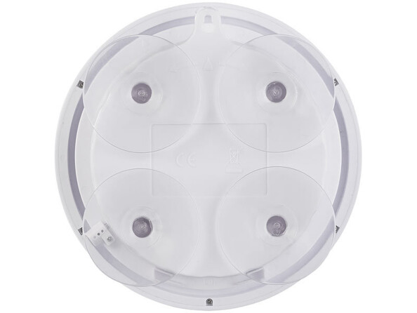 Horloge de salle de bains étanche avec thermomètre LCD