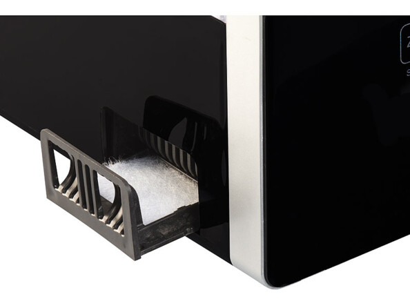 3 niveaux de nébulisation : 180 à 500 ml d'eau évaporée par heure, chaude ou froide