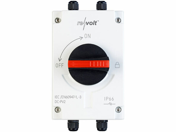 Interrupteur sectionneur DC 4 pôles