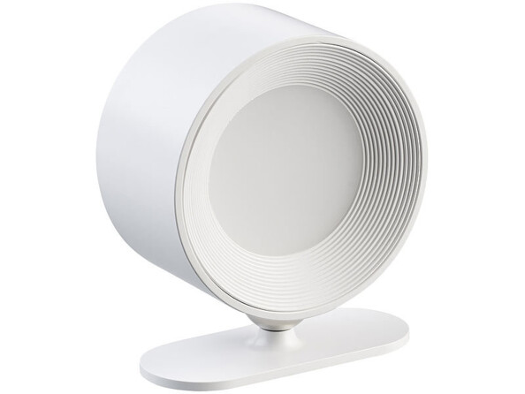 Lampe de bureau magnétique 3 en 1 avec tête amovible sans fil coloris blanc de la marque Lunartec