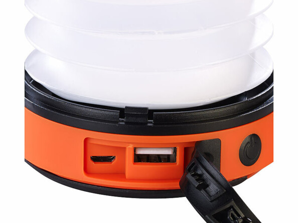 Lampe de camping télescopique avec dynamo