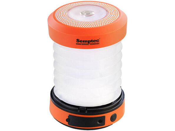 Lampe de camping télescopique avec dynamo
