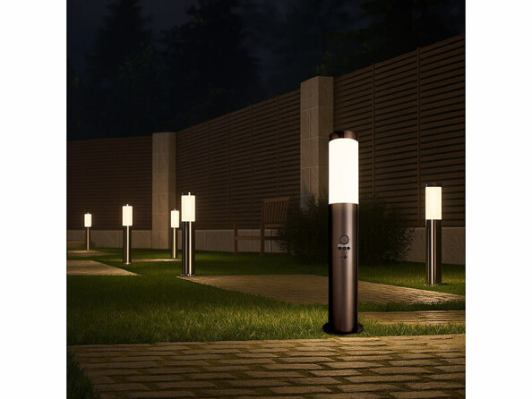 Lampe de jardin sur pied culot E27 détecteur de mouvement