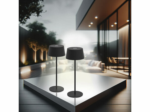 2 lampes de table rechargeables LED 150 lm avec intensité variable