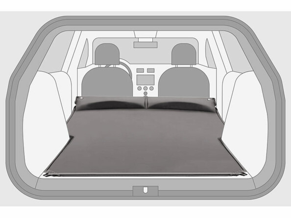 Lit autogonflant pour banquette arrière et coffre
