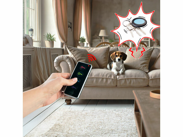 Localisateur d'objets et de clés avec 4 récepteurs RF