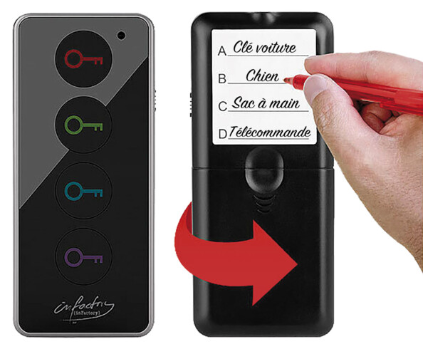 Localisateur d'objets et de clés avec 4 récepteurs RF