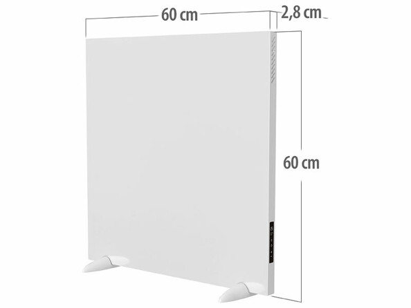 Panneau chauffant électrique à infrarouge 550 W et convecteur connecté