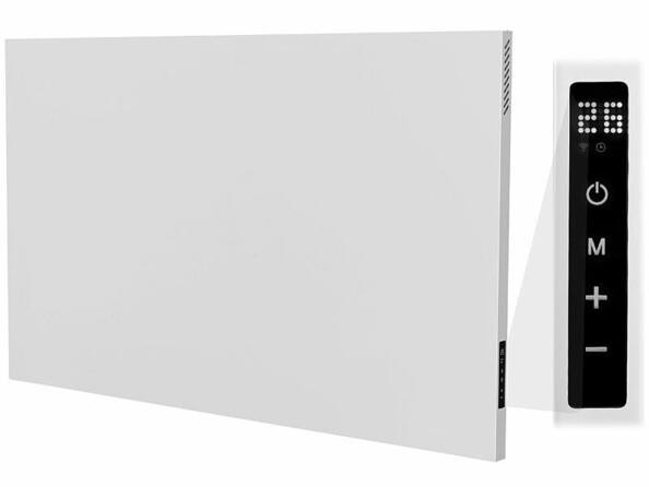 chauffage électrique à infrarouge 900 W et convecteur connecté 100 x 60 cm