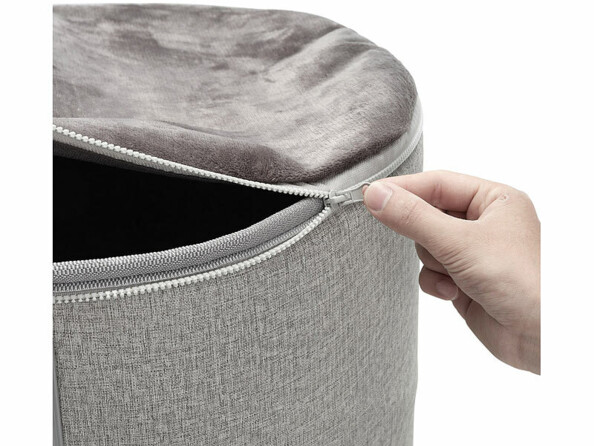 fermeture à glissière pour fixer le plaid sur le panneau chauffant infrarouge