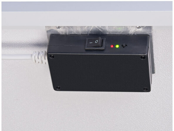 Panneau chauffant infrarouge connecté 600 W design plat - 100,5 x 59,5 cm