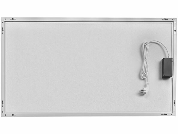 Panneau mural radiant infrarouge connecté 600 W design plat - 100,5 x 59,5 cm