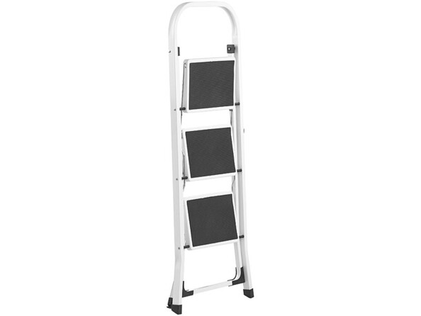 2 escabeaux avec 3 marches et barre de maintien - Supportent jusqu'à 150 kg