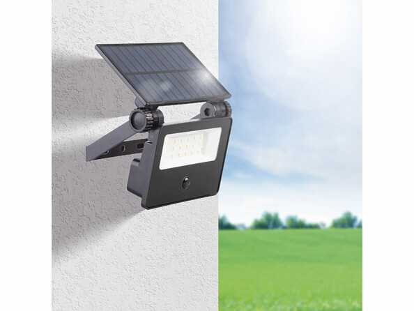 Projecteur LED solaire 1500 lm FTR-102 avec détecteur de mouvement