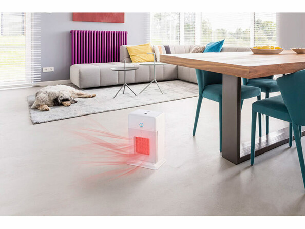 Radiateur d'appoint céramique 1800 W avec humidificateur d'air