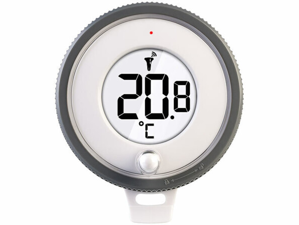 Récepteur à écran LCD sans fil avec thermomètre de piscine PT-310 Infactory. Thermomètre PT-310