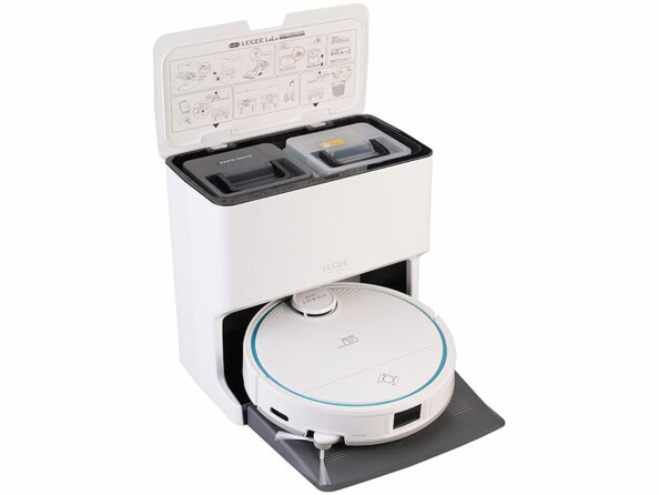 Robot aspirateur connecté multiroom PCR-9205 avec station de lavage