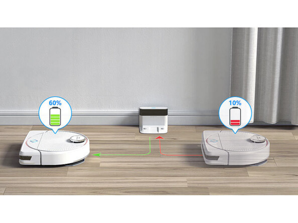 Robot aspirateur connecté PCR-9000.appr avec indicateur de charge