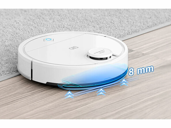 Robot aspirateur multiroom connecté PCR-9200 avec capteur lidar