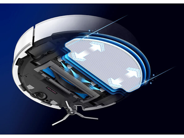 Robot aspirateur multiroom connecté PCR-9200 avec capteur lidar
