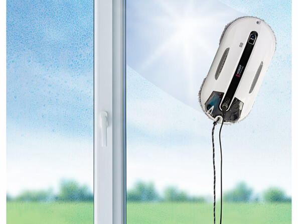 Robot nettoyeur de vitres connecté PR-400 avec double pulvérisation