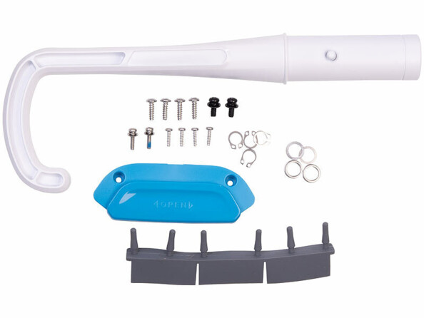 robot nettoyeur de piscine avec bac de récupération des saletés avec filtre intégré a une capacité de 4 litres