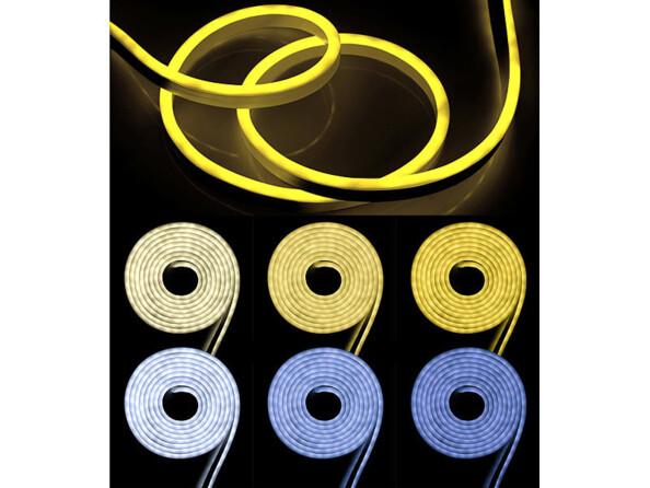 Ruban lumineux étanche connecté 5 m avec LED néon CCT