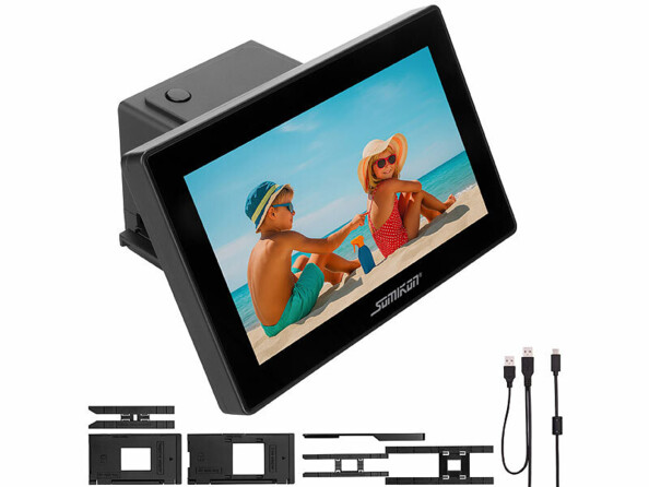 Scanner de diapositives et négatifs 48 Mpx avec accessoires