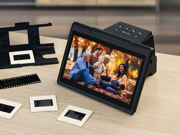 Scanner photo diapositives et négatifs 22Mpx avec écran 7" SD-1800