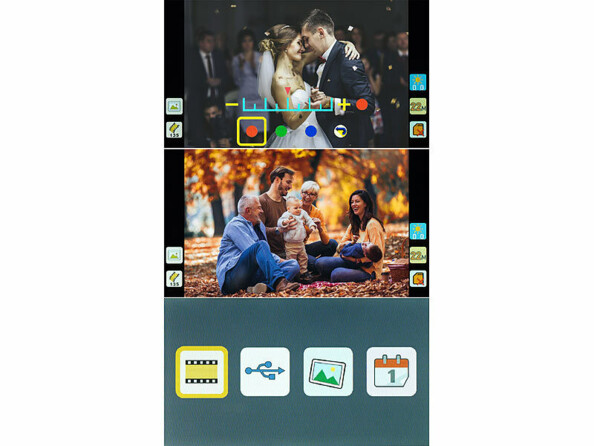 Scanner photo diapositives et négatifs SD-1800 vue d'écran