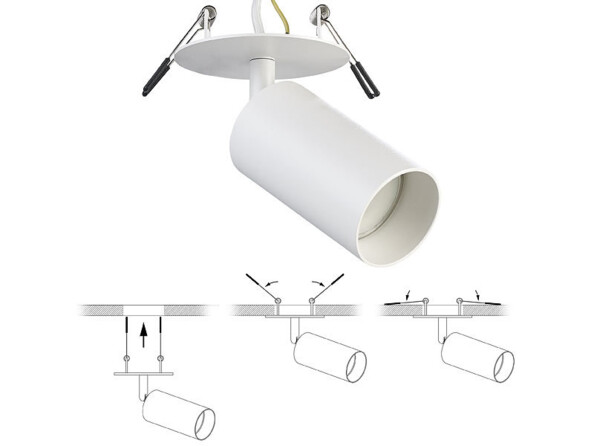 applique encastrable pour ampoule GU10