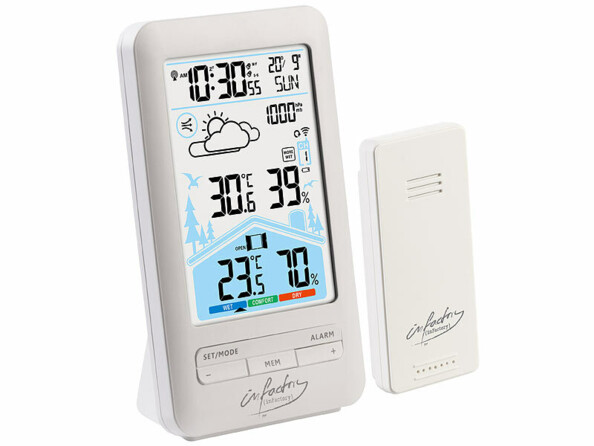 Station météo sans fil FWS-180 avec réveil et capteur extérieur